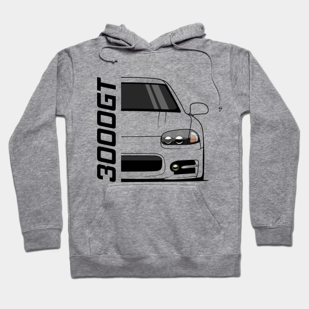 Front 3000GT 1999 2000 JDM Hoodie by GoldenTuners